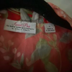 Sweet pea floral duster